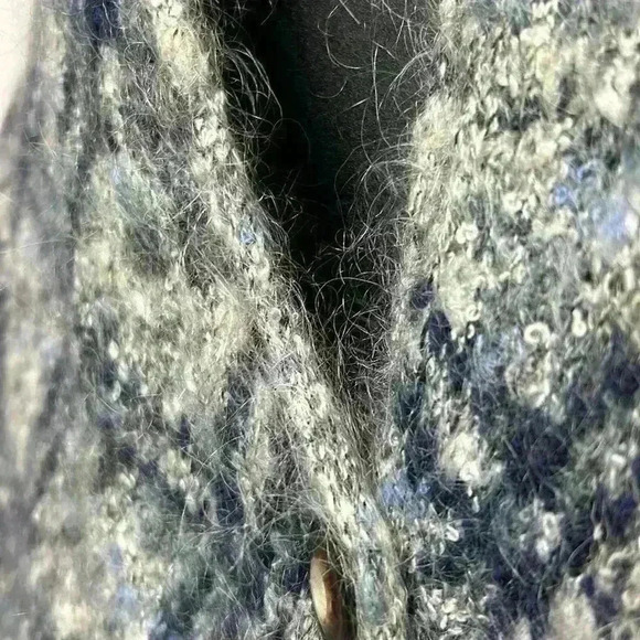 Vintage 1990s paul Harrison wool mohair cardigan, size small oversized - Picture 3 of 8